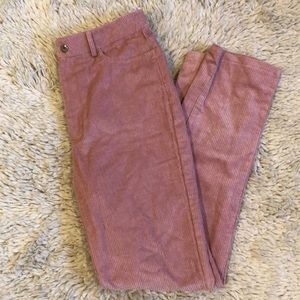 Pink corduroy pants